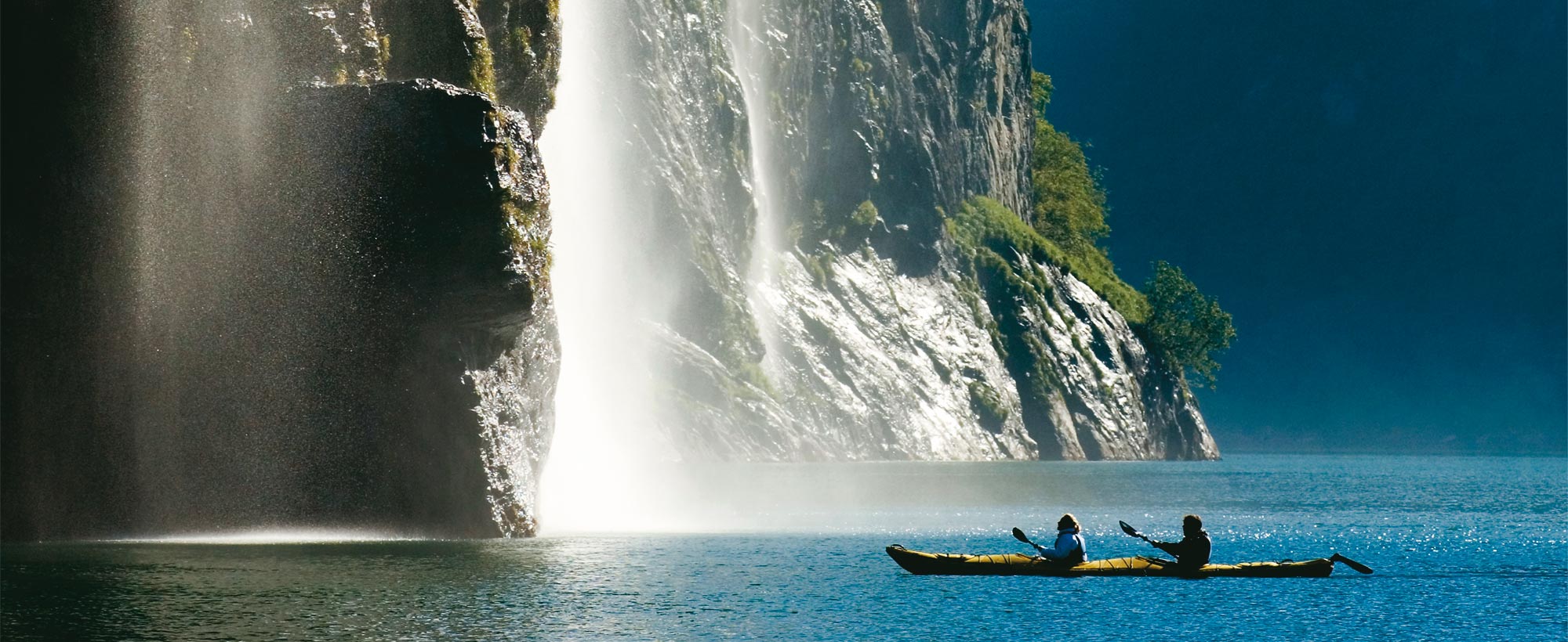 Kayak waterfall